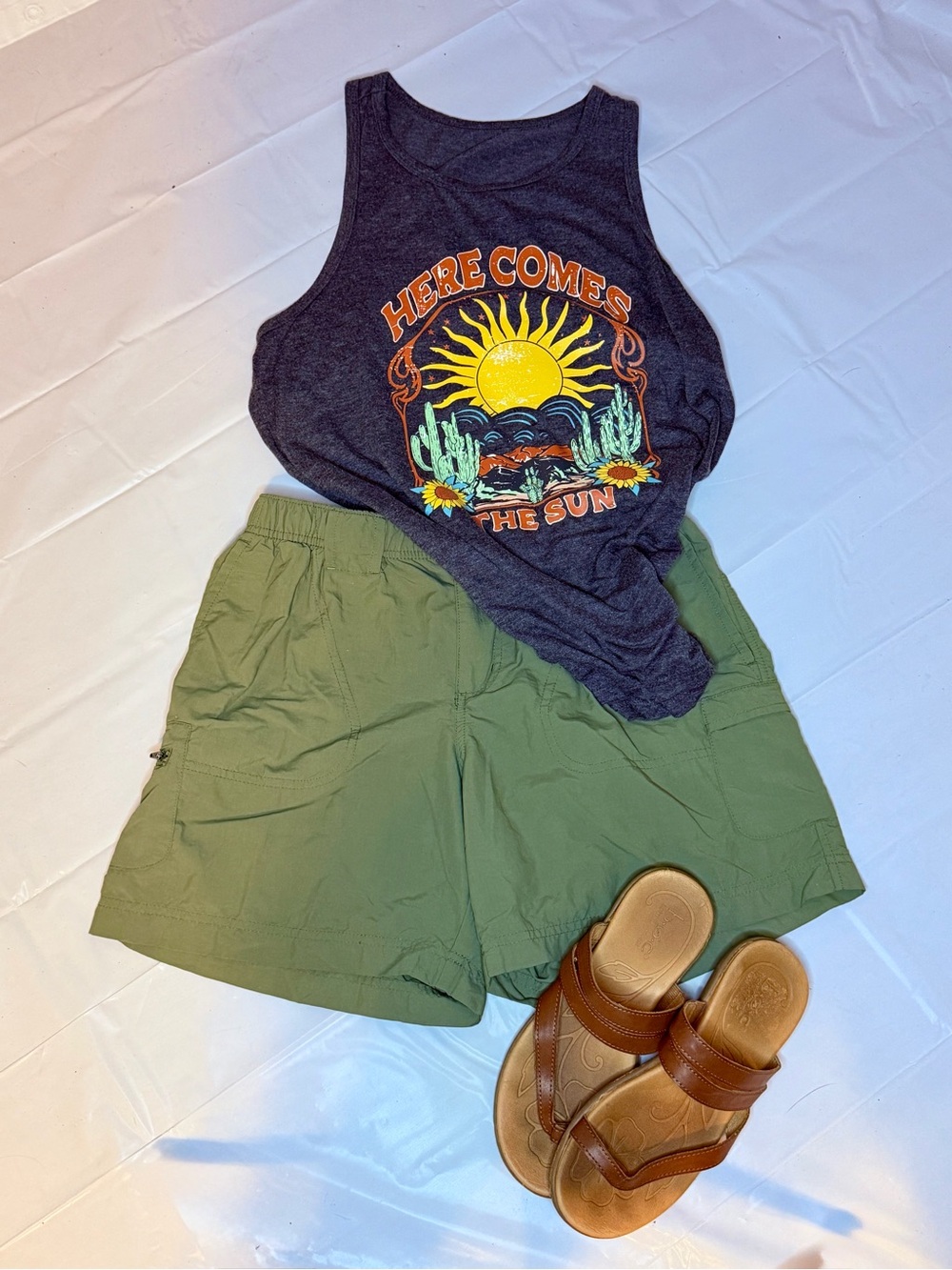 Columbia Olive Green Women's Athletic Shorts